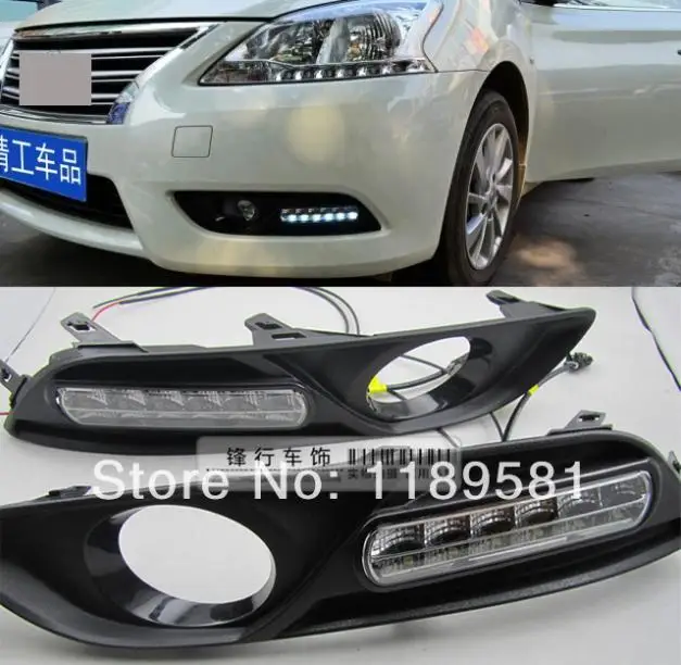 For Nissan Sentra 2013 2014+ Replace LED Daytime running ... For Nissan Sentra 2013 2014+ Replace LED Daytime running ...