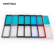 Умная оконная дверная рама 1x4x6 строительные блоки MOC части со стеклянными игрушками для детей дом совместим все бренды город 20 шт./лот