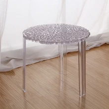 Современный классический дизайн Лофт прозрачный журнальный столик гостиная чайный диван угловой пластиковый популярный модный маленький столик 1 шт