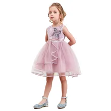 Летнее платье для девочек; вечерние платья с фатиновой юбкой; детская одежда; одежда для дня рождения; кружевное платье принцессы для маленьких девочек