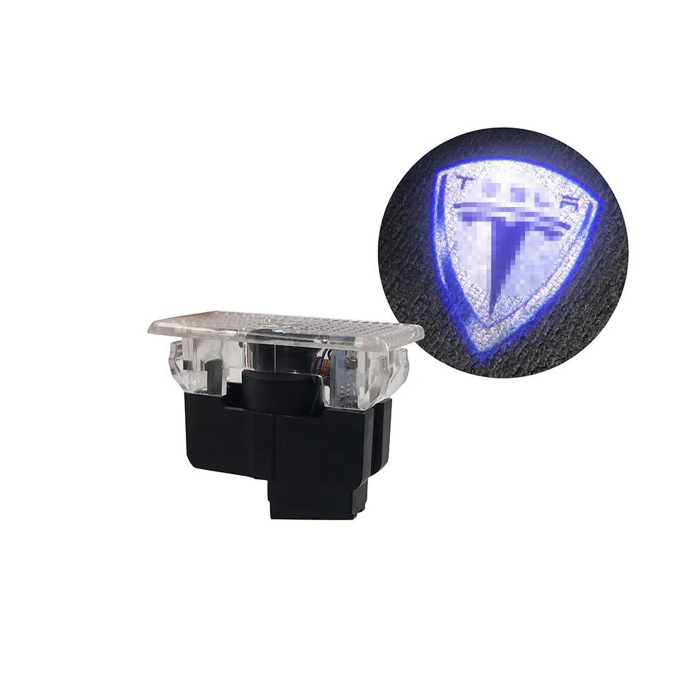 

2pcs Car Door Welcome Light for Tesla Model 3 X S Laser Projectior Light Emblem Ghost Shadow Lamp Courtesy Auto Accessories