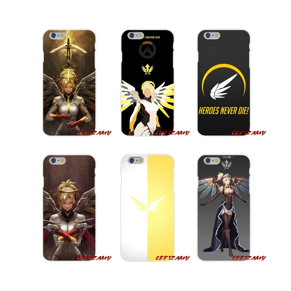 

For Samsung Galaxy S4 S5 MINI S6 S7 edge S8 S9 S10 Plus Note 3 4 5 8 9 popular game Overwatch OW Character Mercy TPU Shell Cases
