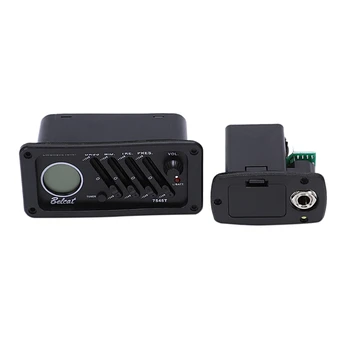 

New 4 Band Guitar Pickup Guitar Preamp Pickup Tuner Equalizer With Lcd Display Volume Control For Classical Acoustic Guitar 75