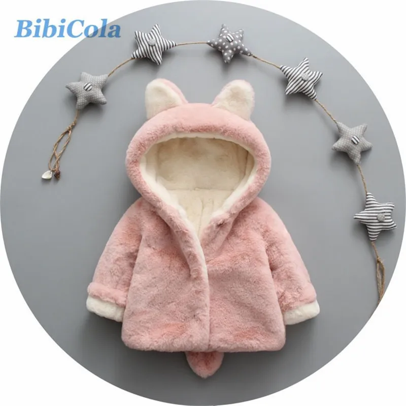 

BibiCola baby girls jacket winter warm coat children clothes for kids clothing infant clothes bebe thicken coat bebe jacket