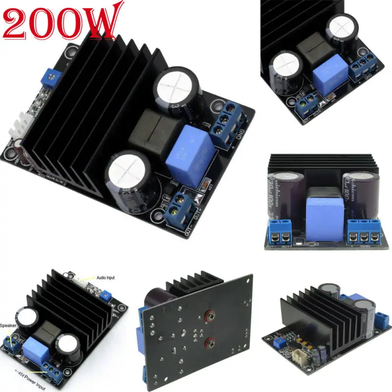 

IRS2092 Mono Audio Channel Digital Amplifier Class D HIFI Power Amp Board 200W Class D Mono Amplifier Board 3E16
