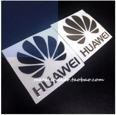 

Huawei logo logo stickers pure metal ultra-thin reflective mirror gold stickers 10pcs mobile phone stickers 3.5x3.5cm