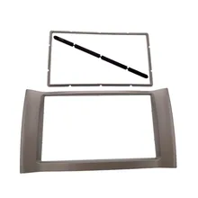 Envío gratis Car Radio Fascia 2DIN Coche que reinstala el marco de Tablero para CHERY A1 2010 de plata