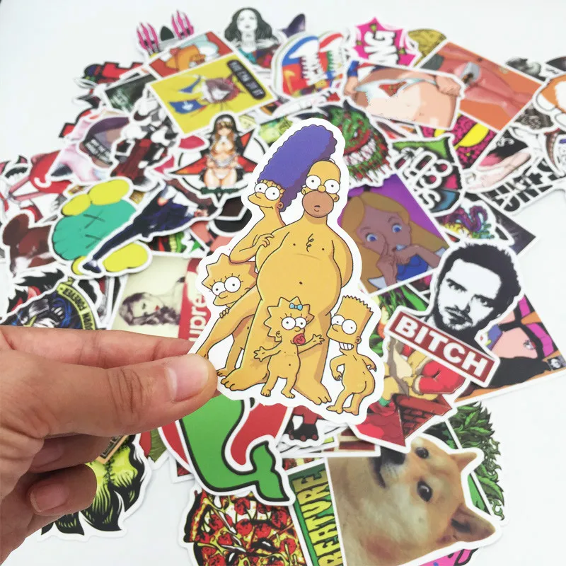 500pcs Colorful Random Sticker Mixed Graffiti Anime Funny Waterproof PVC Stickers for Suitcase Skateboard Laptop Fridge Stickers 500pcs Colorful Random Sticker Mixed Graffiti Anime Funny Waterproof PVC Stickers for Suitcase Skateboard Laptop Fridge Stickers