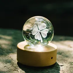 Персональный 3D лазерный хрустальный шар с гравировкой кварцевые стекло Сфера миниатюры подарки праздник подарок на день рождения принять