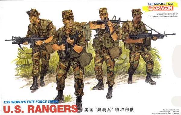 Dragon 1 35 scale U S Rangers figure kit