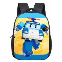 Cartoon Children School Bags Robocar Poli font b Kids b font font b Backpack b font