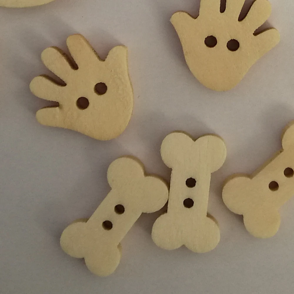 100 шт. декоративные деревянные пуговицы для скрапбукинга|Пуговицы| |