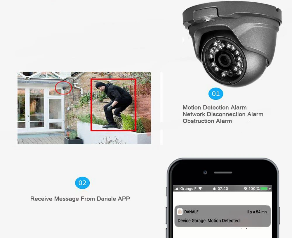  Kingkonghome poe IP Camera 4mp Audio Security camera 1080p Outdoor metal CCTV surveillance Micropho - 32918020484