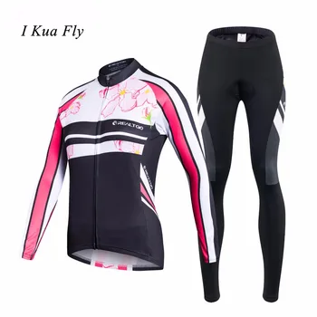 

Long Sleeve Cycling Suit Summer Men's and Women's Cycling Set Tight Cycling Shorts Breathable Siamese cycling jersey set z4