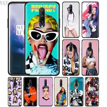 Rapper pop Cardi B Rap Phone Case for Oneplus 7 7Pro 6 6T Oneplus 7 Pro 6T Black Silicone Soft Case Cover