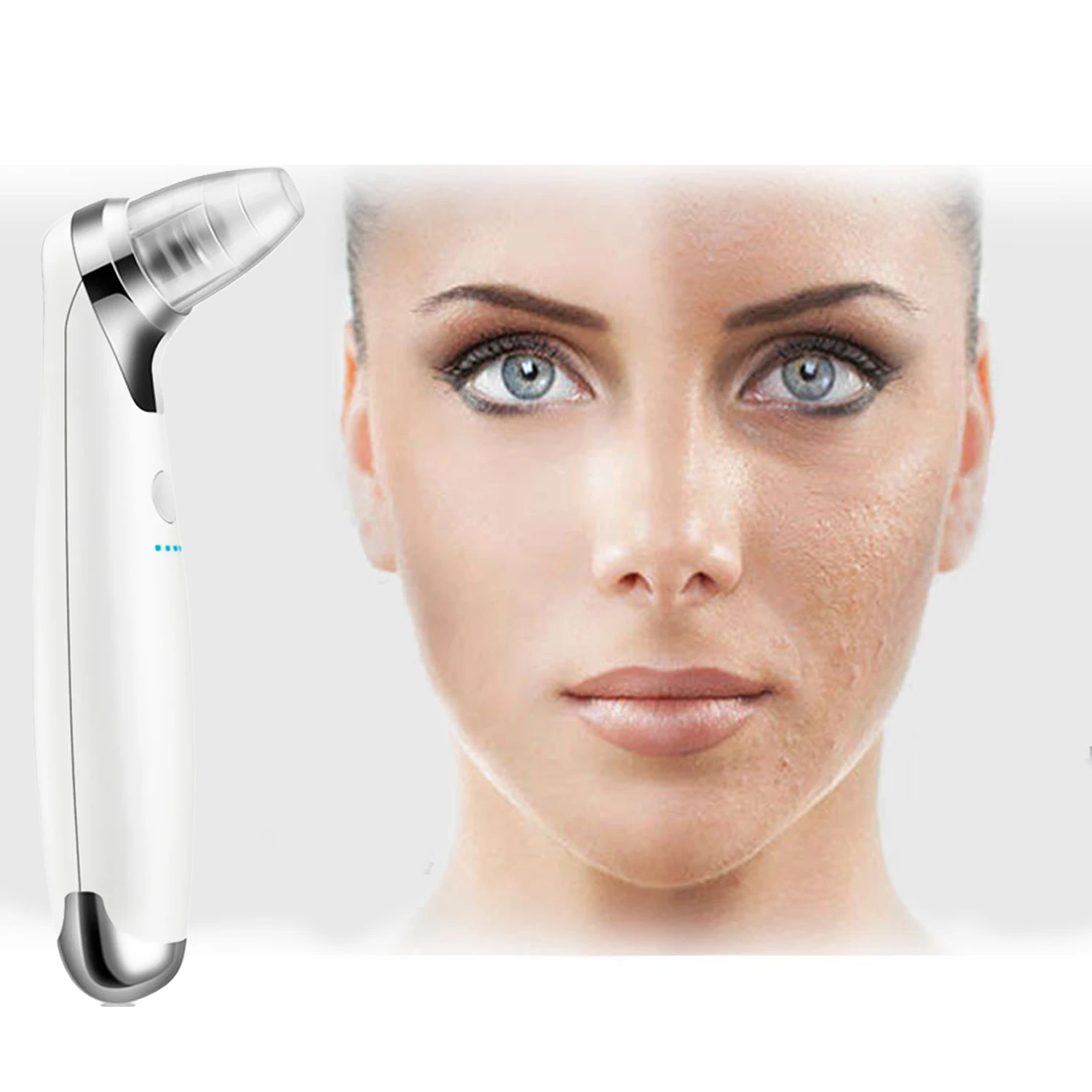 USB Rechargeable Facial Pore Cleaner Skin Care Tool Set with 5 Different Suction Heads Face Nose 4