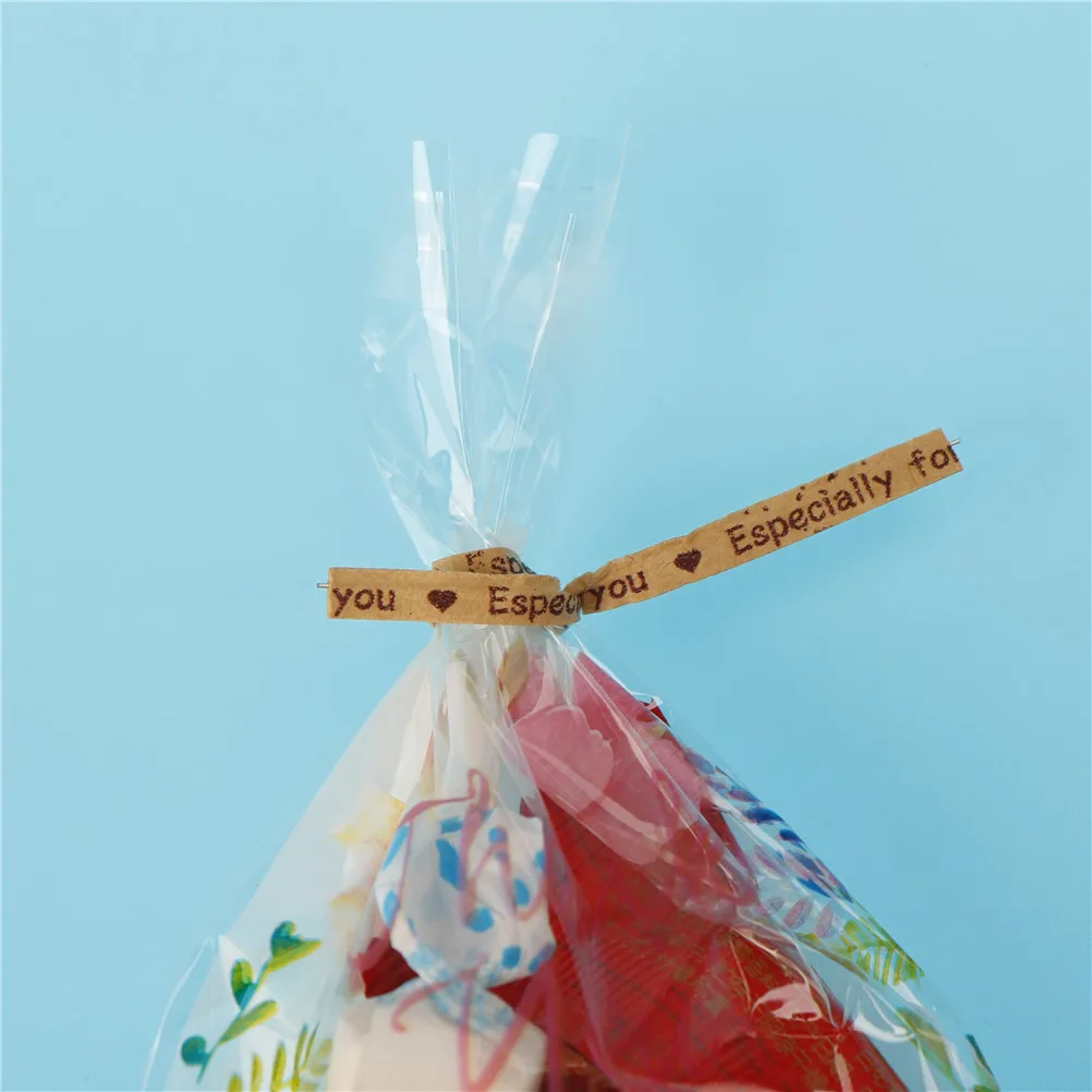 100 шт подарочная упаковка специально для Вас твист Галстуки для яркие сумочки для вечеринки инструменты
