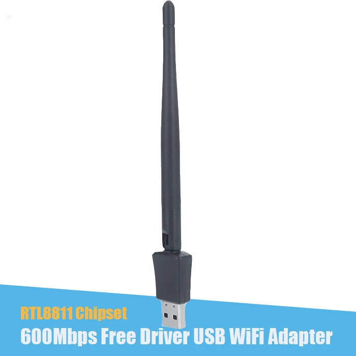 OEM Wifi Free Driver Adapter with Chipset RTL8811CU 600Mbps Dual-Band USB WiFi Dongle