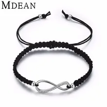 MDEAN white gold Color Bracelets for women fashion jewelry with rope chain women bracelet femme vintage Accessories MSB021