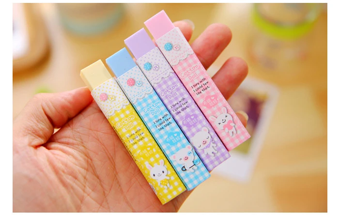 1ピースキューブpencialカワイイ消しゴムかわいい学用品文房具消しゴム補正製品韓国papelaria Stationery Eraser Stationery Penstationery Store For Sale Aliexpress