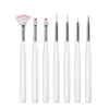 7 Pcs White