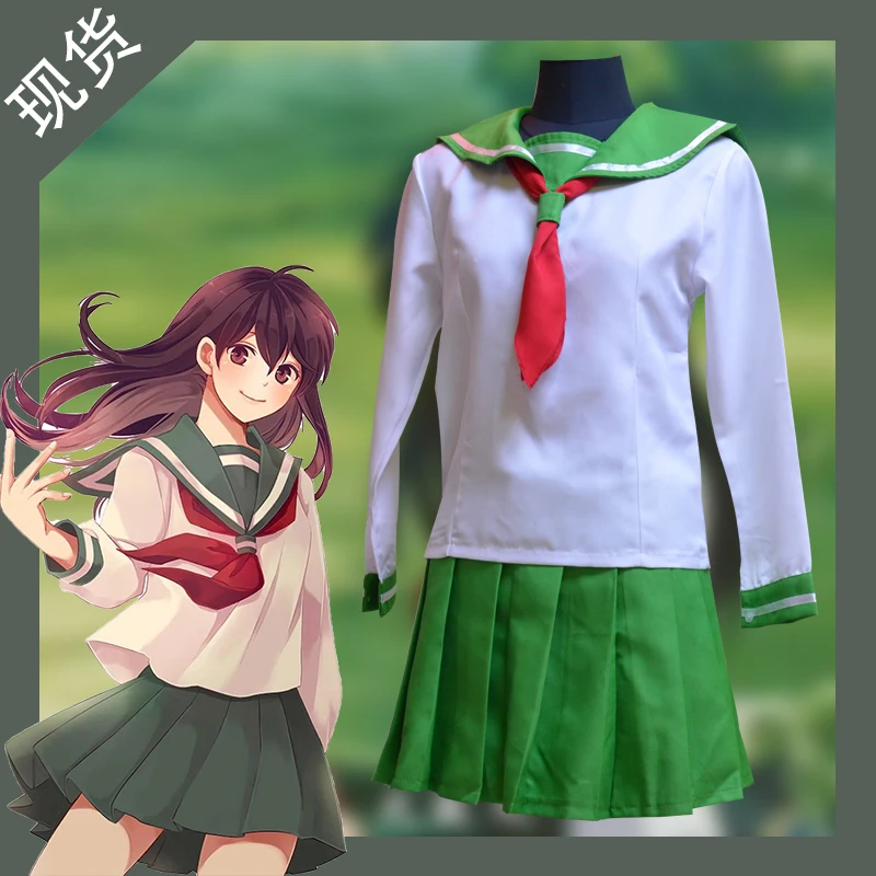 

Anime Inuyasha cosplay Kikyo cos Japanese Higurashi Kagome Halloween party JK Sailor uniform cosplay woman costumes