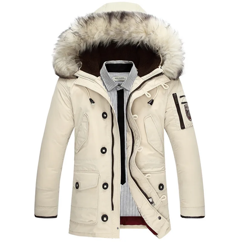 down coat -30 Waterproof Down Brand Clothing Coats 2021 New  Men Big with Fur Collar Thick （Winter) Keep Warm Duck Down Casual Parker down parka Down Jackets