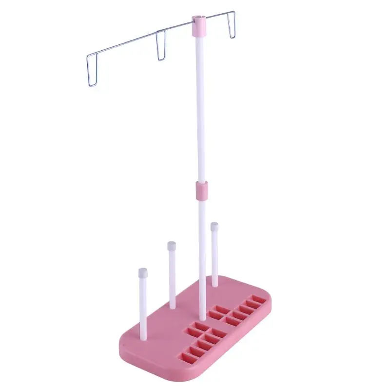 Розовая нитевая катушка с регулируемой резьбой 3 для вышивания держатель катушек подставка для шитья швейная машинка для дома