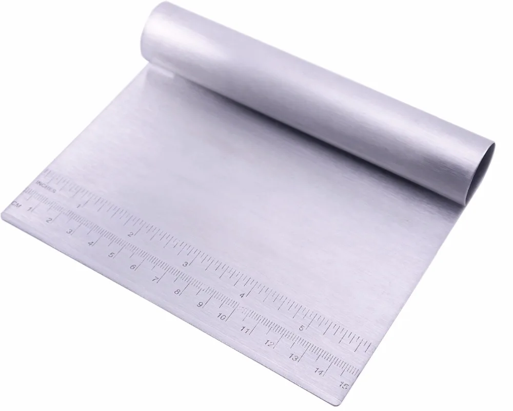 metal dough scaper pastry tools