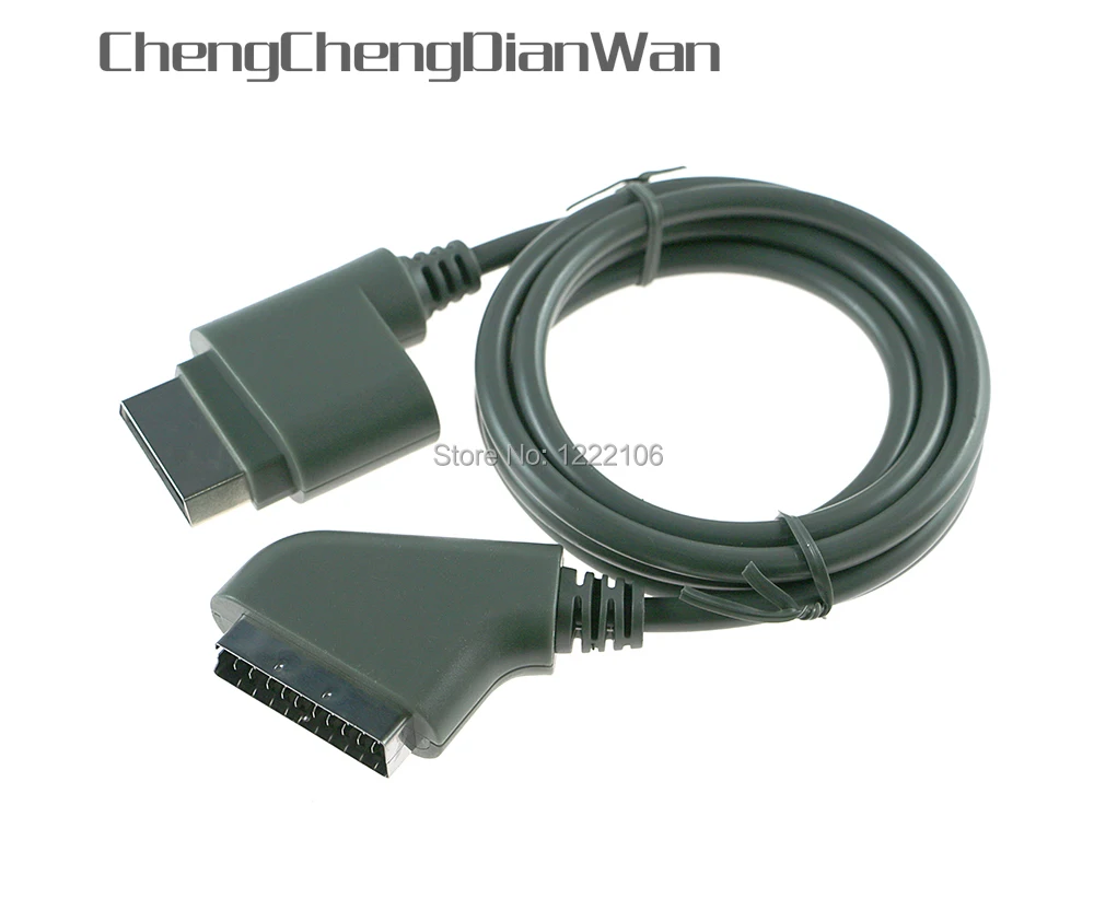 ChengChengDianWan 3 шт./лот 1 8 м 6 футов Scart RGB HD TV Аудио Видео AV кабель для xbox360 xbox 360|cable for|lot