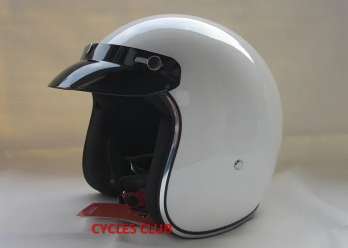 Casco capacetes стекловолокно 3/4 открытым лицом винтажный Ретро-Шлем Женский Мужской мотоциклетный шлем