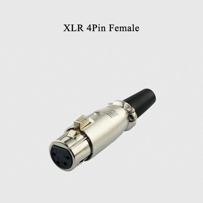 2 шт. XLR 3Pin 4Pin 5Pin штекер гнездовой разъем адаптер для микрофона|microphone adapter|xlr 3pinjack jack