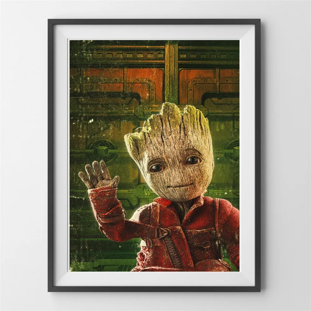 Groot Baby Movie Character холст Художественная живопись плакаты и принты для гостиной Настенная картина домашний Декор без рамки Quadro