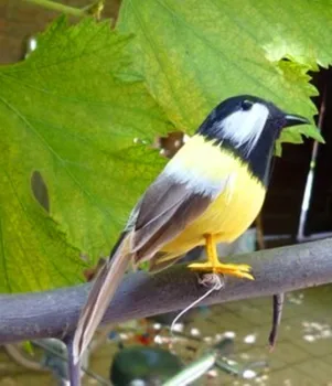 

12 cm feathers Tit bird model toy,polyethylene&furs handicraft, garden decoration, home furnishings props,gift,a386