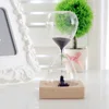 Stress Releiver Magnetic Hour Glass With Wooden Base - Best to Gift Awaglass Hand-blown Timer clock Magnet Magnetic Hourglass ► Photo 2/6