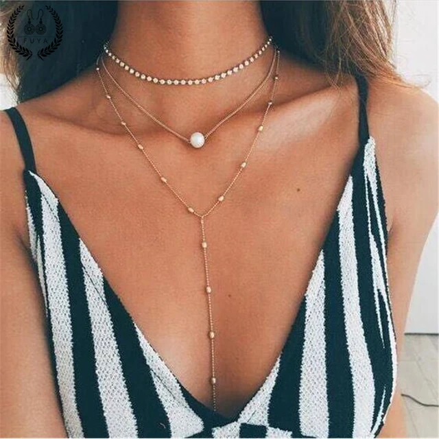 women with sexy necklace Women with sexy necklace