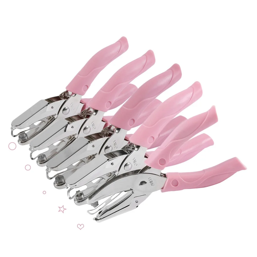 

NEW Tenwin Handle Punch Circle Hole Star Hole Heart Hole Paper Card Cutter Hold Punching Handcraft Portable School Stationery