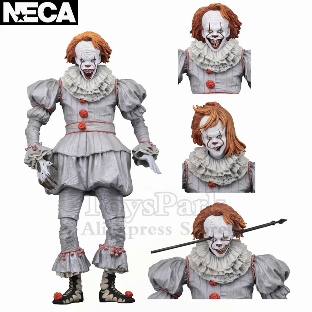 

New In Box ORIGINAL NECA 7" Scale IT Well House Pennywise 2017 Movie Action Figure Reel Toys Grin Faces Doll Model Collectible