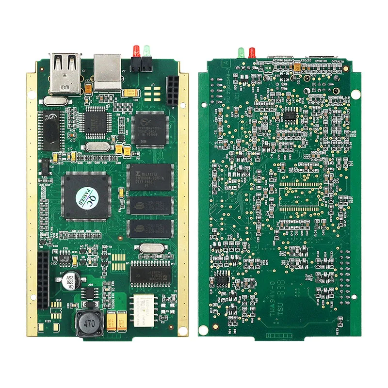 Новинка, может зажимать V190, полный чип, зеленый PCB, CYPRESS AN2135SC, может зажимать OBD2, диагностический инструмент, диагностический интерфейс, сканер