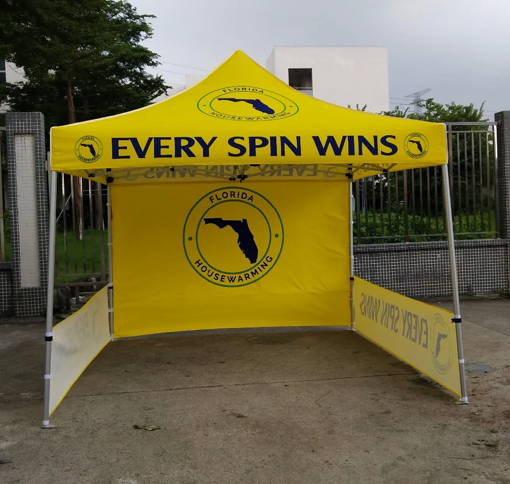 logo pop up tents