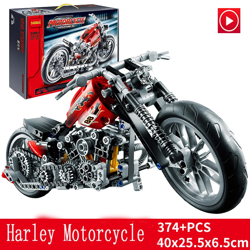 Legoed Technic Harley motorcycle Speed motor scrambing R1200 Model Building Blocks Bricks Toys Compatible with lepin Christmas Legoed Technic Harley motorcycle Speed motor scrambing R1200 Model Building Blocks Bricks Toys Compatible with lepin Christmas