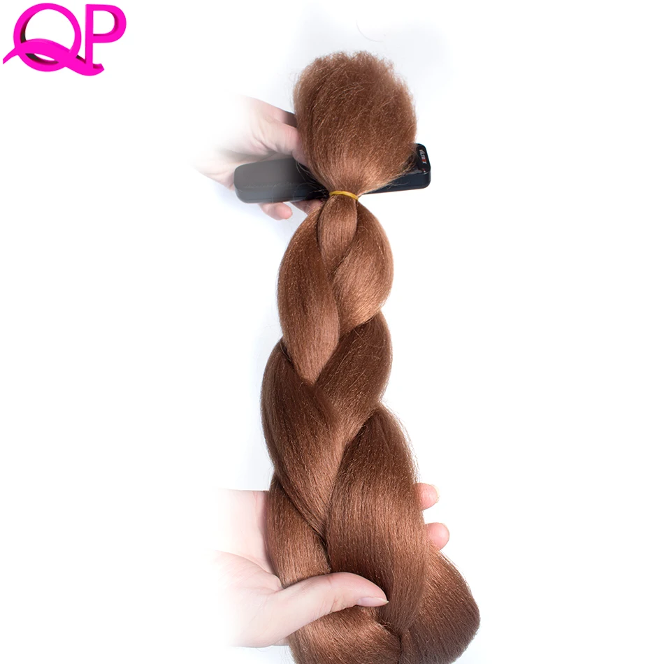 

Qp 24" 100g Jumbo Braiding Hair Purple Green sliver synthetic Crochet Hair For Crochet Braids 100 colors