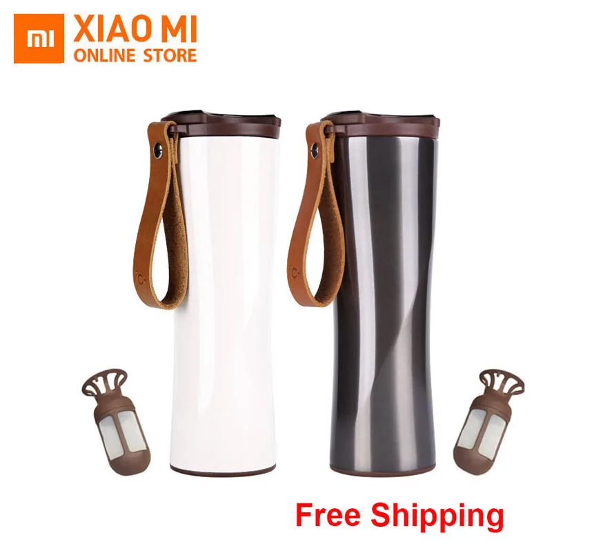 Xícara de Café Garrafa de Água a Vácuo Sensor de Temperatura Xiaomi Kisskissfish Moka Inoxidável Térmico Inteligente App Controle Rmote Sensível