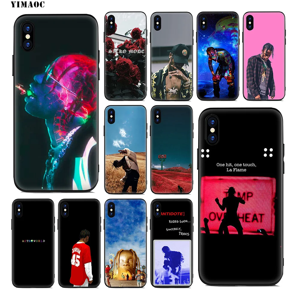 YIMAOC Travis Scott AstroWorld Soft Silicone Case for iPhone 11 Pro Xr Xs Max X or 10 8 7 6 6S Plus 5 5S SE |