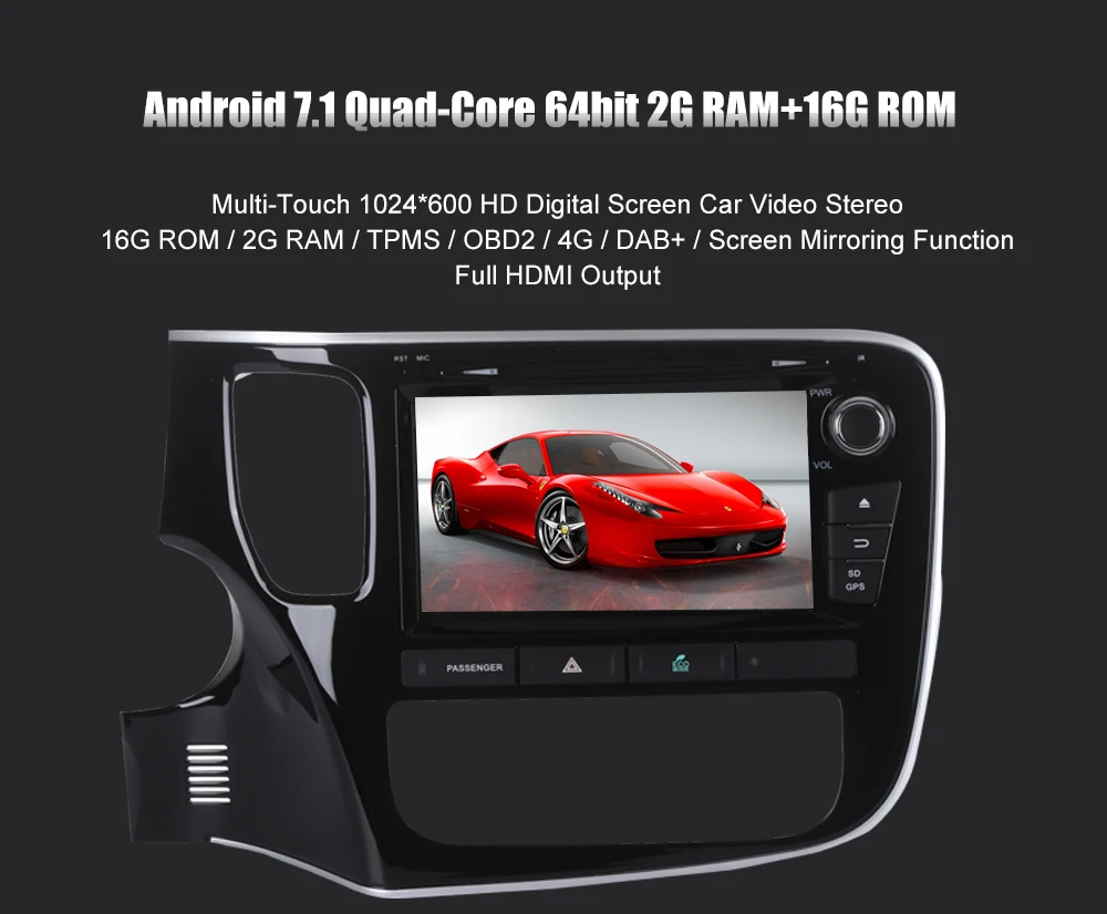 Sale 8" Android 8.1 Car DVD Player GPS Navi for Mitsubishi Outlander 2014-2016 Car 2 din radio multimedia 2Gb+32Gb quad core 64bit 7 Sale 8" Android 8.1 Car DVD Player GPS Navi for Mitsubishi Outlander 2014-2016 Car 2 din radio multimedia 2Gb+32Gb quad core 64bit 7