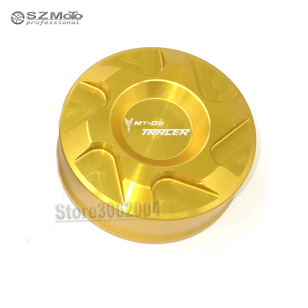 Posteriore Brake Fluid Reservoir Copertura Della Protezione Per Yamaha Mt-09 Tracer 2015-2018 Accessori Moto Cnc Con Logo