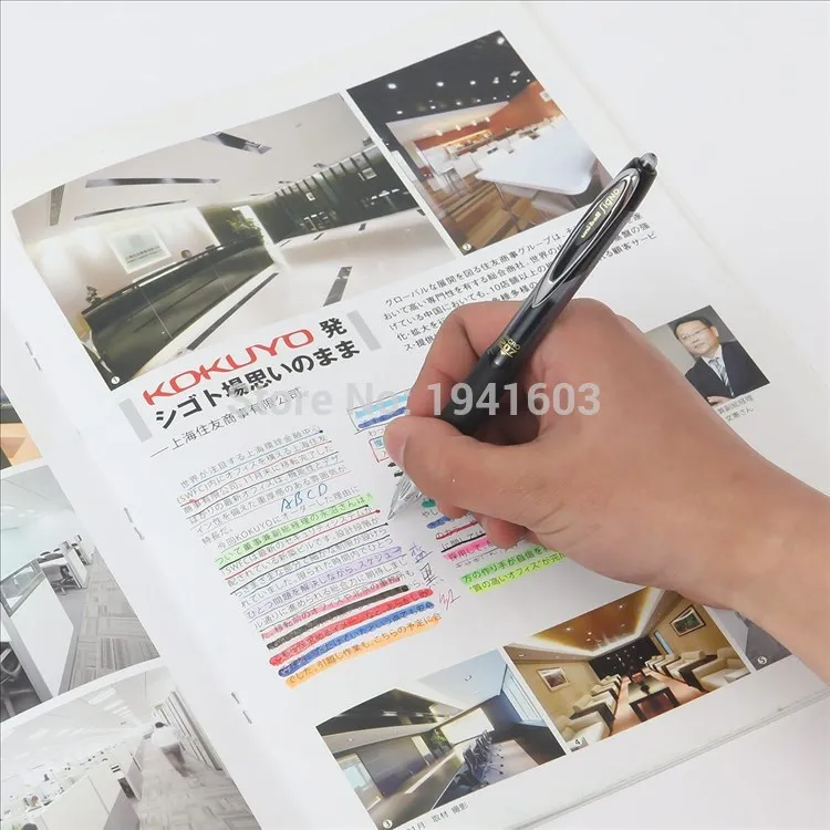 6 шт./лот одношариковая ручка Signo UMN-207 Выдвижная гелевая ручка 0,5 мм 2018
