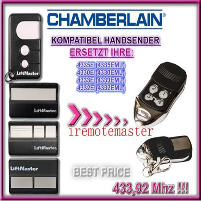 

Chamberlain 4335E 4330E 4332E replacement remote control free shipping