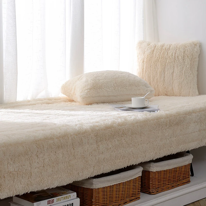Best MUZZI Modern Simple Plush Carpet Bedroom Bedside Mattress Full Floor Square And Round Mat Imitation Wool Window Decoration