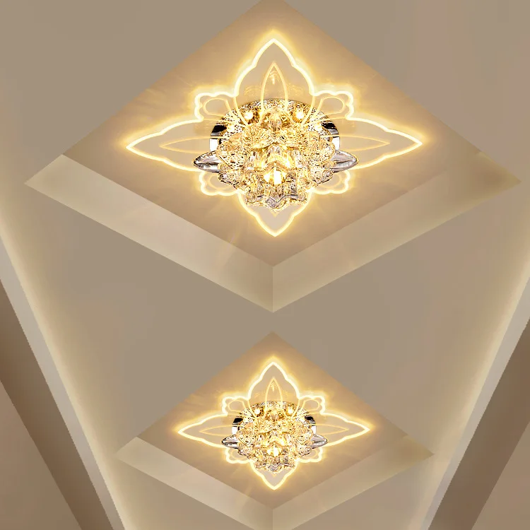  Colorful Butterfly Modern Hallway Crystal LED Ceiling Light Corridor Mirror Ceiling Lamp Aisle Vera - 32840240140